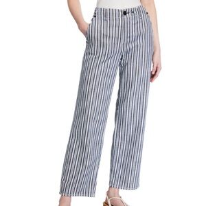 Rag & Bone Buckley Chino Pants | Blue & White Striped | Size 28